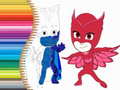 Игра Боја книга за PJ Masks онлајн