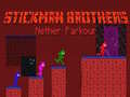 Игра Stickman Браќа Nether Parkour онлајн