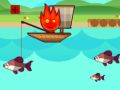 Игра Момче Огнен и Девојче Вода Одат на Риболов онлајн