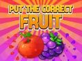 Игра Поставете го соодветниот овошје онлајн