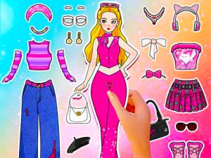Игра Дневник за кукли за хартија: облека за DIY онлајн