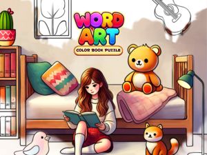 Игра Уметност на зборот: глава за книги во боја онлајн