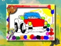 Игра Книга за бојање на анимациони автомобили онлајн