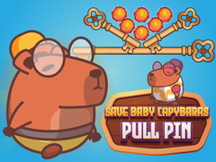 Игра Спаси беби капибара Pull Pin онлајн