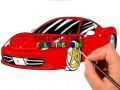 Игра Книга за бојање на тркачки коли онлајн