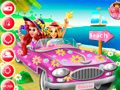 Игра Патувањето на принцезите на плажа онлајн