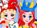 Игра Лучшие друзья: Чемпионат мира по раскраске лиц онлајн