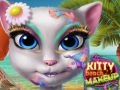 Игра Мачка Плажа Шминка онлајн Игра Мачка Плажа Шминка онлајн