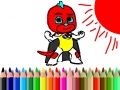 Игра Помеѓу Училиштето: Бојадисување на Момчето со Маска онлајн