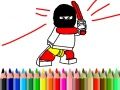 Игра Повраток во училиште: Книга за бојадисање на херои онлајн
