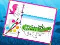 Игра Книга за бојадисување на морски суштества онлајн