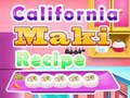 Игра Рецепт за Калифорниска Маки онлајн