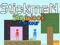 Игра Stickman Skyblock Parkour онлајн