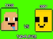 Игра Нуб против Обби Два Играчи онлајн