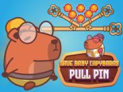 Игра Спаси беби капибара Pull Pin онлајн