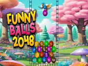 Игра Смешни топки 2048 онлајн