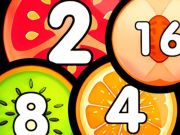 Игра Комбинирајте топки за стрелање 2048 Ние ги поврзуваме овошјето онлајн