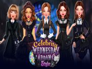 Игра Познати личности во стилот на wenses addams онлајн