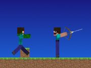 Игра Нуб против добрите. Стрелци Minecraft онлајн