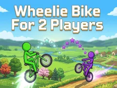 Игра Велосипед Wheelie за 2 играчи онлајн
