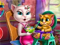 Игра Анџела: Хранење на Мало Дете онлајн Игра Анџела: Хранење на Мало Дете онлајн