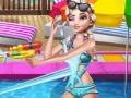 Игра Парти на базенот на сестрите онлајн