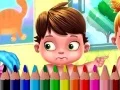 Игра Повраток во училиште: Книга за бојадисување за бебиња онлајн