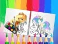 Игра Сладка книга за бојадисување на понито онлајн