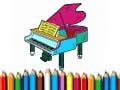 Игра Назад во училиштето: Книга за бојадисување на пијано онлајн