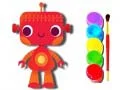 Игра Назад во училиштето: Книга за обоение роботи онлајн