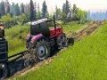 Игра Симулатор на воз што го влече трактор со вистински ланци онлајн