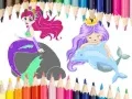 Игра Книга за бојадисување на русалки онлајн