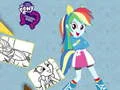 Игра Книга за бојадисување Equestria Girls онлајн