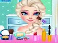 Игра Елза: Украсување на фустан и шминка онлајн