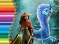 Игра Книга за бојење за Раю и Последниот Змеј онлајн