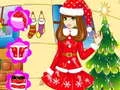 Игра Облекување на девојката за Божиќ онлајн