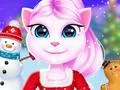 Игра Игра за Декорација на Божиќ Котка Девојка онлајн