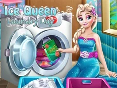 Игра Ден за перење на Ледената Кралица онлајн Игра Ден за перење на Ледената Кралица онлајн
