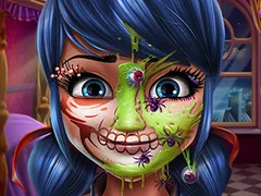 Игра Дадкаро девојка Хелоуин шминка онлајн Игра Дадкаро девојка Хелоуин шминка онлајн