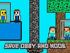 Игра Спаси го Обби и Нуб Два Играчи онлајн