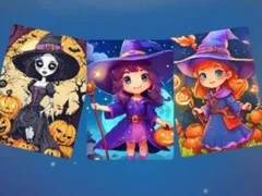 Игра Страшен Хелоуин Пазл онлајн
