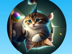 Игра Кружен Пазл: Собирај Слики со Слатки Котенца онлајн Игра Кружен Пазл: Собирај Слики со Слатки Котенца онлајн