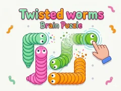 Игра Twisted worms Brain Puzzle онлајн