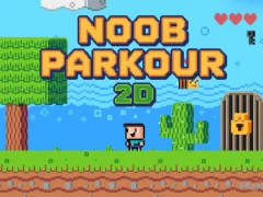 Игра Noob: Parkour 2D онлајн