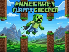 Игра Minecraft Flappy Creeper онлајн