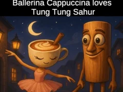 Игра Балерина Капучино го сака Тунг Тунг Сахура онлајн