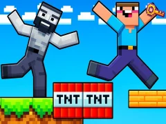 Игра Noob: Паркур трикови онлајн