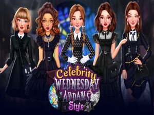 Игра Познати личности во стилот на wenses addams онлајн