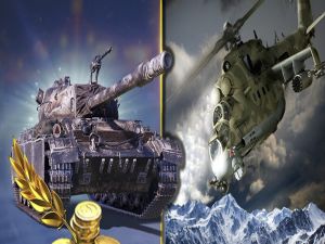 Игра Воена стратегија. Резервоари и хеликоптери. онлајн