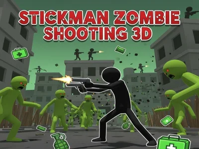Игра Stickman: 3D снимање со зомби онлајн Игра Stickman: 3D снимање со зомби онлајн